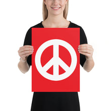 将图片加载到图库查看器,Poster with Peace Symbol