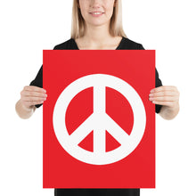 将图片加载到图库查看器,Poster with Peace Symbol
