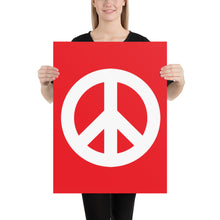 将图片加载到图库查看器,Poster with Peace Symbol