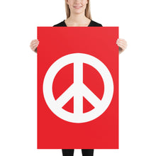 将图片加载到图库查看器,Poster with Peace Symbol