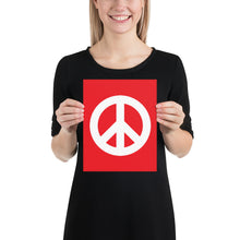 将图片加载到图库查看器,Poster with Peace Symbol
