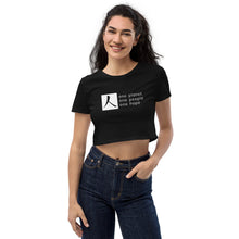 Charger l'image dans la galerie, Organic Crop Top with Box Logo and Tagline