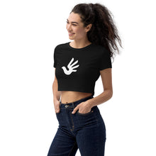 गैलरी व्यूवर में इमेज लोड करें, Organic Crop Top with Human Rights Symbol