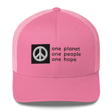 Load image into Gallery viewer, Structured, Mesh-Back Cap with Box Logo and Peace Symbol
