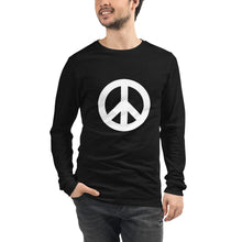 Charger l'image dans la galerie, Unisex Long Sleeve Tee with Peace Symbol