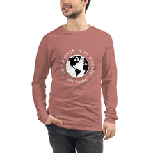 Load image into Gallery viewer, Unisex Long Sleeve Tee with Earth and Globe Tagline