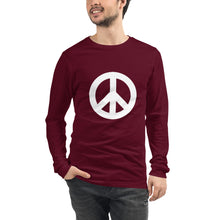 Charger l'image dans la galerie, Unisex Long Sleeve Tee with Peace Symbol