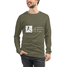 将图片加载到图库查看器,Unisex Long Sleeve Tee with Box Logo and Tagline