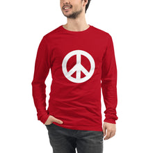 Charger l'image dans la galerie, Unisex Long Sleeve Tee with Peace Symbol