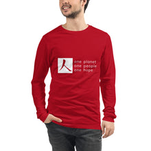 将图片加载到图库查看器,Unisex Long Sleeve Tee with Box Logo and Tagline