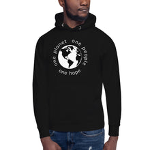 Load image into Gallery viewer, Unisex Hoodie with Earth and Globe Tagline