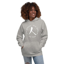Load image into Gallery viewer, Unisex Hoodie with Humankind Symbol and Globe Tagline