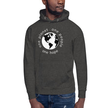 Load image into Gallery viewer, Unisex Hoodie with Earth and Globe Tagline