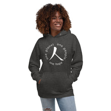 Load image into Gallery viewer, Unisex Hoodie with Humankind Symbol and Globe Tagline