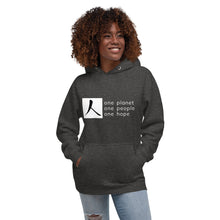 Load image into Gallery viewer, Unisex Hoodie with Box Logo and Tagline
