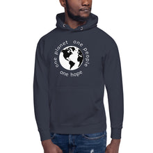 Load image into Gallery viewer, Unisex Hoodie with Earth and Globe Tagline