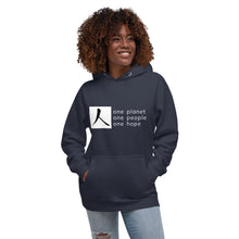 Load image into Gallery viewer, Unisex Hoodie with Box Logo and Tagline