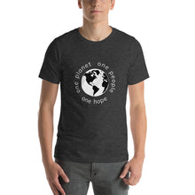 Charger l'image dans la galerie, Short-Sleeve T-Shirt with Earth and Globe Tagline