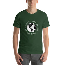 Charger l'image dans la galerie, Short-Sleeve T-Shirt with Earth and Globe Tagline