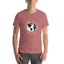 Charger l'image dans la galerie, Short-Sleeve T-Shirt with Earth and Globe Tagline