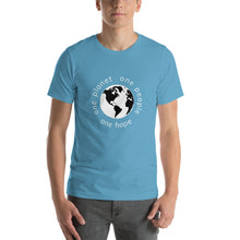 Charger l'image dans la galerie, Short-Sleeve T-Shirt with Earth and Globe Tagline