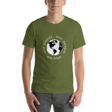 Charger l'image dans la galerie, Short-Sleeve T-Shirt with Earth and Globe Tagline