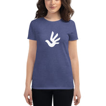 Cargar imagen en el visor de la galería, Women's short sleeve T-shirt with Human Rights Symbol