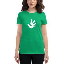Cargar imagen en el visor de la galería, Women's short sleeve T-shirt with Human Rights Symbol