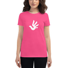 Cargar imagen en el visor de la galería, Women's short sleeve T-shirt with Human Rights Symbol