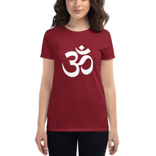 Charger l'image dans la galerie, Women's short sleeve T-shirt with Om Symbol