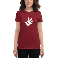 Cargar imagen en el visor de la galería, Women's short sleeve T-shirt with Human Rights Symbol