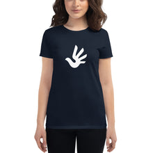 Cargar imagen en el visor de la galería, Women's short sleeve T-shirt with Human Rights Symbol
