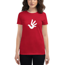 Cargar imagen en el visor de la galería, Women's short sleeve T-shirt with Human Rights Symbol