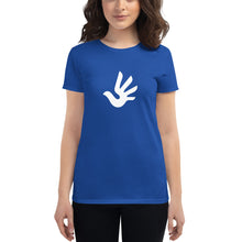 Cargar imagen en el visor de la galería, Women's short sleeve T-shirt with Human Rights Symbol