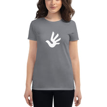 Cargar imagen en el visor de la galería, Women's short sleeve T-shirt with Human Rights Symbol