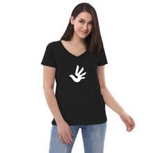 Load image into Gallery viewer, Women’s Recycled V-neck with Human Rights Symbol