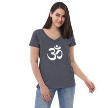 Load image into Gallery viewer, Women’s Recycled V-neck with Om Symbol