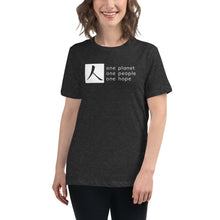 Load image into Gallery viewer, Women's Relaxed T-Shirt with Box Logo and Tagline