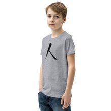 Load image into Gallery viewer, Youth Short Sleeve T-Shirt with Black Humankind Symbol
