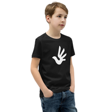 Load image into Gallery viewer, Youth Short Sleeve T-Shirt with Human Rights Symbol