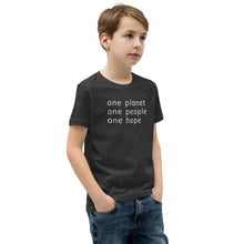 Load image into Gallery viewer, Youth Short Sleeve T-Shirt with Six Words