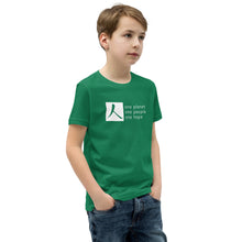Load image into Gallery viewer, Youth Short Sleeve T-Shirt with Box Logo and Tagline
