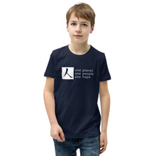 Load image into Gallery viewer, Youth Short Sleeve T-Shirt with Box Logo and Tagline