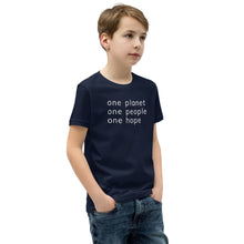 Load image into Gallery viewer, Youth Short Sleeve T-Shirt with Six Words
