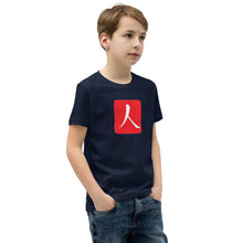 Load image into Gallery viewer, Youth Short Sleeve T-Shirt with Red Hanko Chop