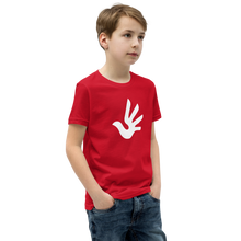 Load image into Gallery viewer, Youth Short Sleeve T-Shirt with Human Rights Symbol