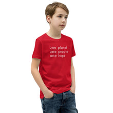 Load image into Gallery viewer, Youth Short Sleeve T-Shirt with Six Words