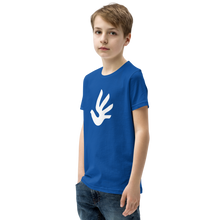 Load image into Gallery viewer, Youth Short Sleeve T-Shirt with Human Rights Symbol