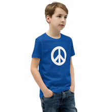 Load image into Gallery viewer, Youth Short Sleeve T-Shirt with Peace Symbol