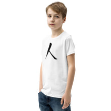 Load image into Gallery viewer, Youth Short Sleeve T-Shirt with Black Humankind Symbol